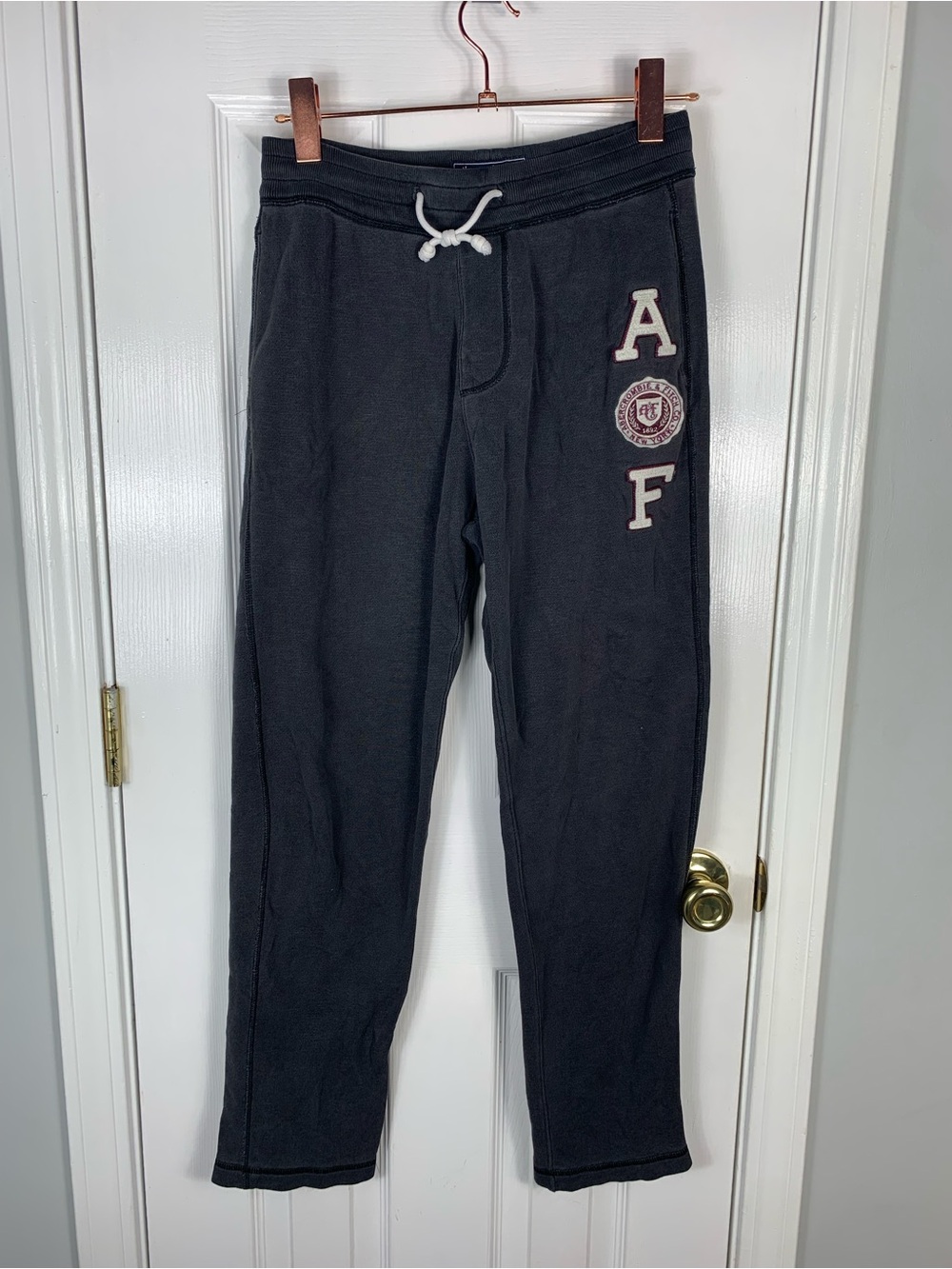 Abercrombie & Fitch Sweatpants Size XS Y2K Embroidered A&F Logo